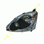 HEAD LAMP LEFT CHROME H/B HB3/HB4 WITHOUT GLASS BULB HONDA CIVIC SEDAN-H/B-L/B 04-06 