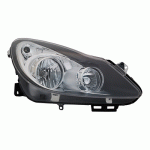 HEAD LAMP RIGHT ELECTRICAL WITH MOTOR CHROME/BLACK OPEL CORSA D 06-11