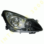 HEAD LAMP RIGHT ELECTRICAL WITHOUT MOTOR SMOKED H7/H1 OPEL CORSA D 06-11