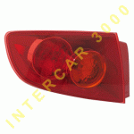 TAIL LAMP LEFT OUTER RED 4 DOORS SEDAN MAZDA 3 04-09