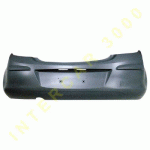 REAR BUMPER PRIMED 3 DOORS (HOLE FOR TAILPIPE 5 cm) OPEL CORSA D 06-11